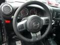 2015 Jeep Wrangler Unlimited Black Interior Steering Wheel Photo