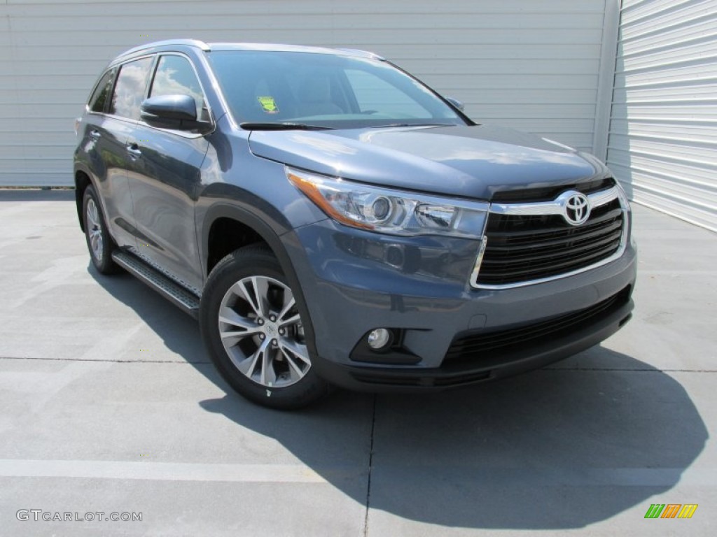 2015 Highlander XLE - Shoreline Blue Pearl / Ash photo #2
