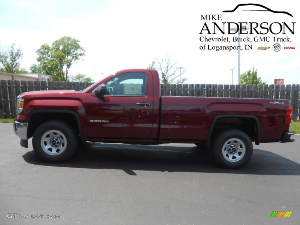 2015 Sierra 1500 Regular Cab 4x4 - Sonoma Red Metallic / Jet Black/Dark Ash photo #1