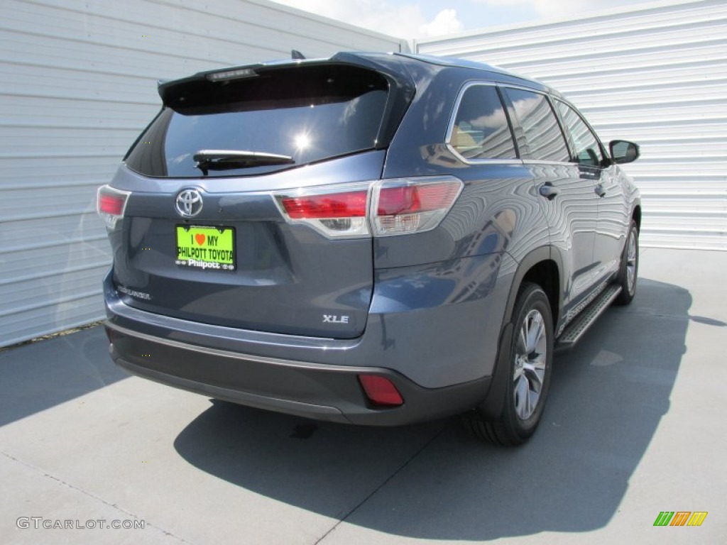 2015 Highlander XLE - Shoreline Blue Pearl / Ash photo #4
