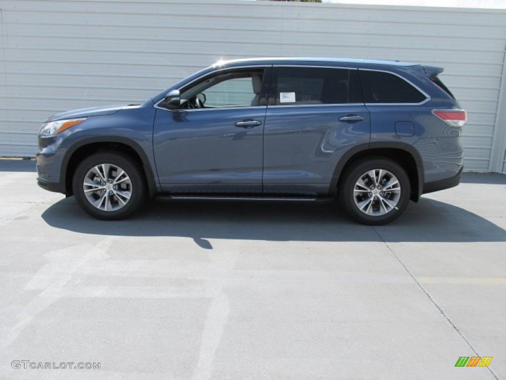 2015 Highlander XLE - Shoreline Blue Pearl / Ash photo #6