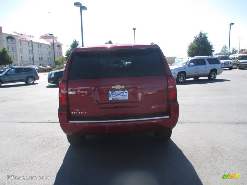 2015 Tahoe LTZ 4WD - Crystal Red Tintcoat / Cocoa/Dune photo #5
