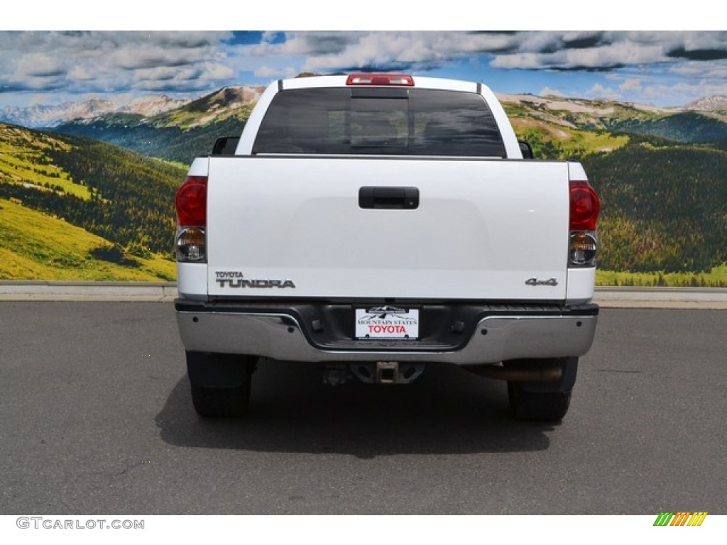 2007 Tundra Limited Double Cab 4x4 - Super White / Beige photo #9