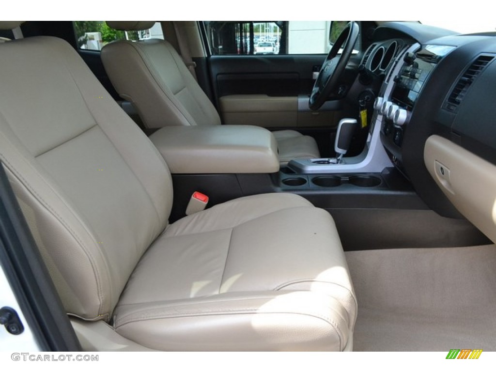 2007 Tundra Limited Double Cab 4x4 - Super White / Beige photo #17