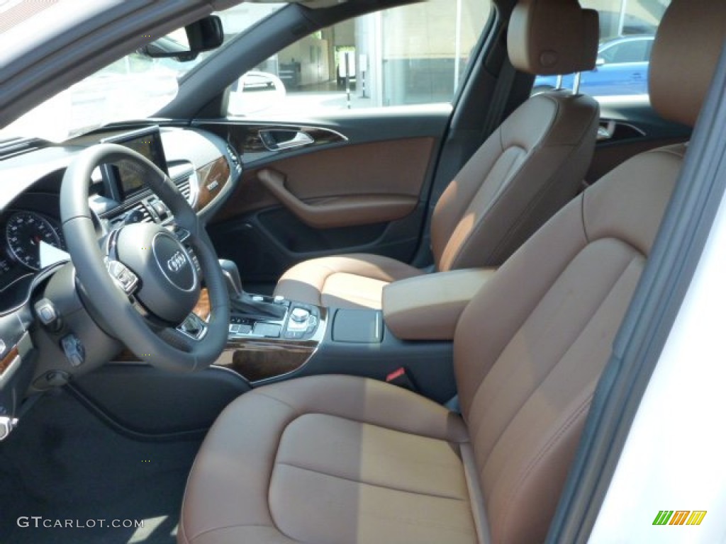 Nougat Brown Interior 2016 Audi A6 2.0 TFSI Premium Plus quattro Photo #104654494