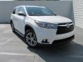 2015 Blizzard Pearl White Toyota Highlander XLE  photo #1