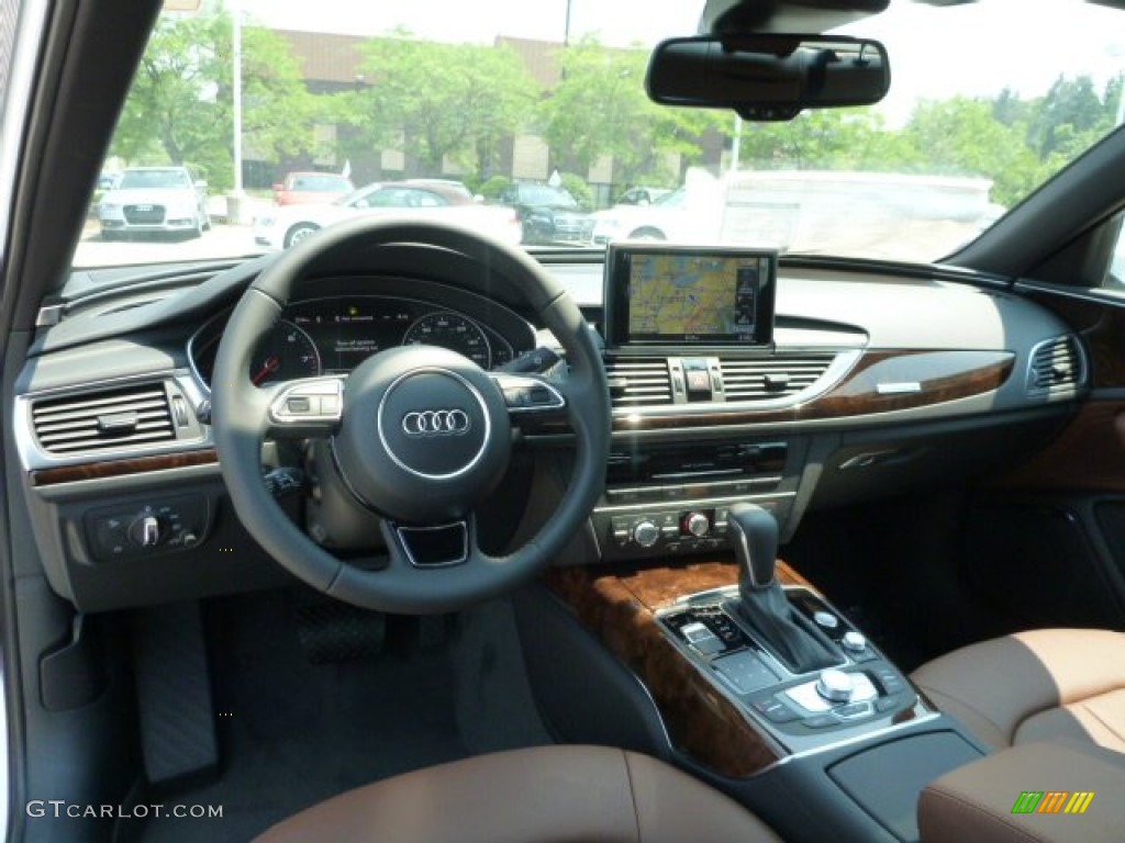 Nougat Brown Interior 2016 Audi A6 2.0 TFSI Premium Plus quattro Photo #104654542