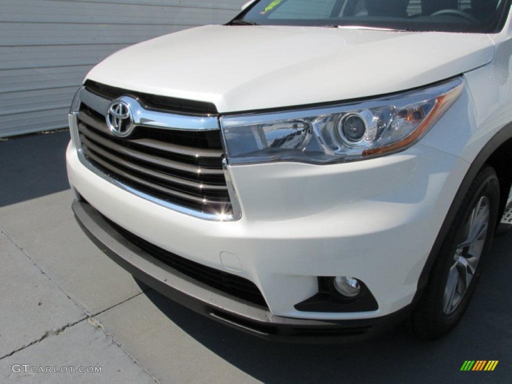 2015 Highlander XLE - Blizzard Pearl White / Black photo #10