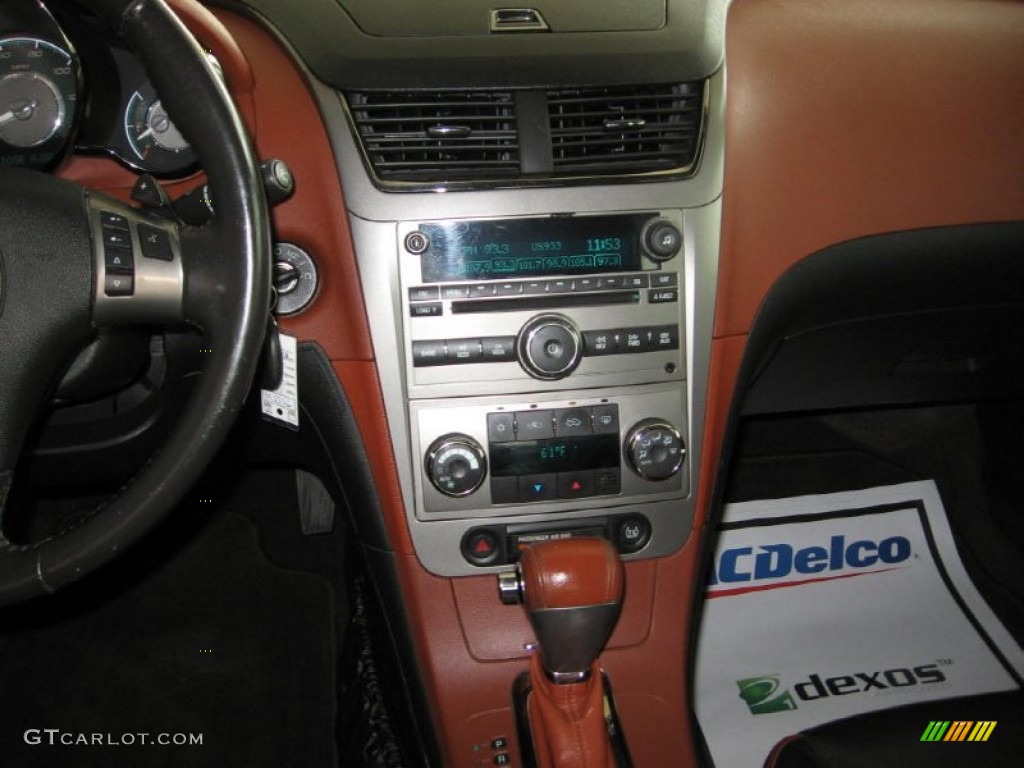 2008 Malibu LTZ Sedan - Black Granite Metallic / Ebony/Brick Red photo #5