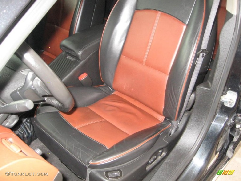 2008 Malibu LTZ Sedan - Black Granite Metallic / Ebony/Brick Red photo #7