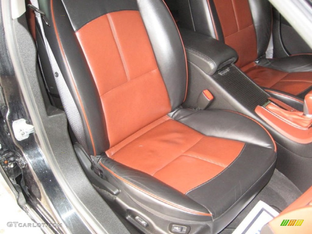 2008 Malibu LTZ Sedan - Black Granite Metallic / Ebony/Brick Red photo #10