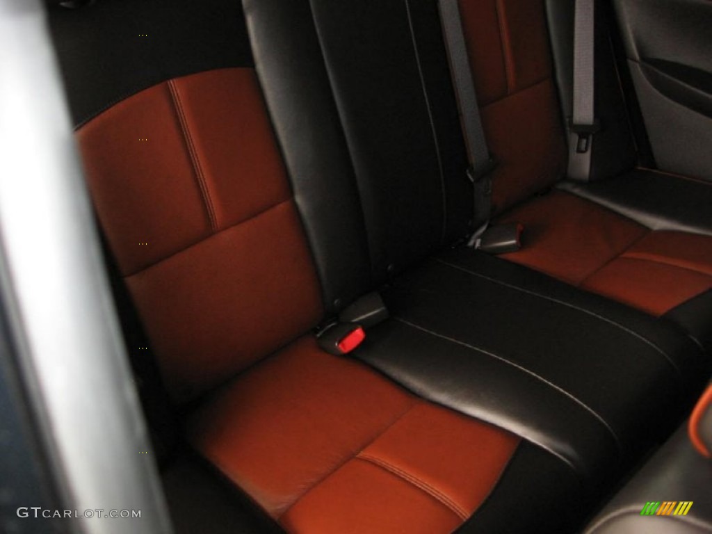 2008 Malibu LTZ Sedan - Black Granite Metallic / Ebony/Brick Red photo #12