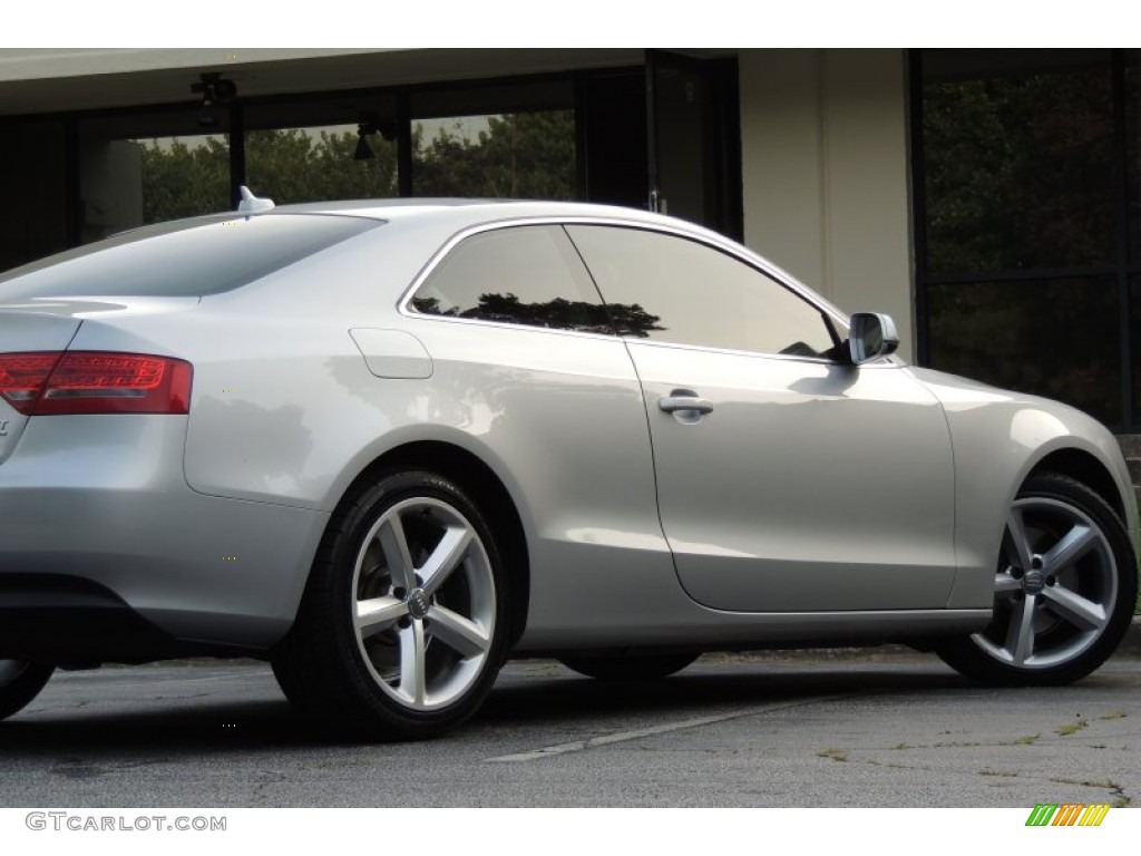 2010 A5 2.0T quattro Coupe - Ice Silver Metallic / Black photo #13