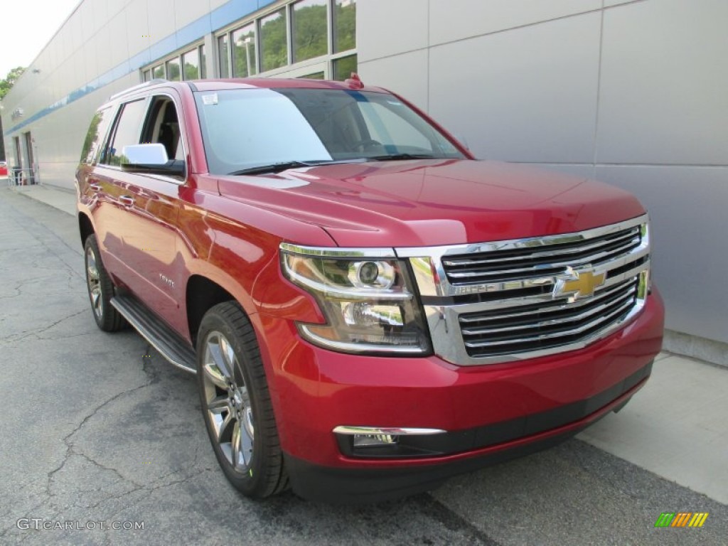 2015 Tahoe LTZ 4WD - Crystal Red Tintcoat / Cocoa/Dune photo #8