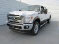 2015 White Platinum Ford F350 Super Duty Lariat Crew Cab 4x4  photo #7