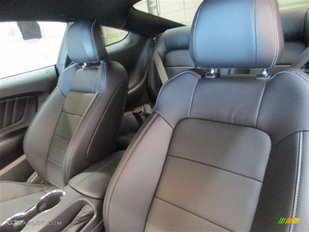 2015 Mustang EcoBoost Premium Coupe - Magnetic Metallic / Ebony photo #8