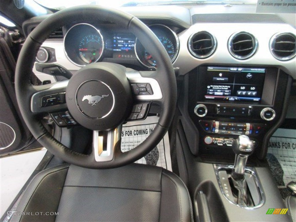 2015 Mustang EcoBoost Premium Coupe - Magnetic Metallic / Ebony photo #10