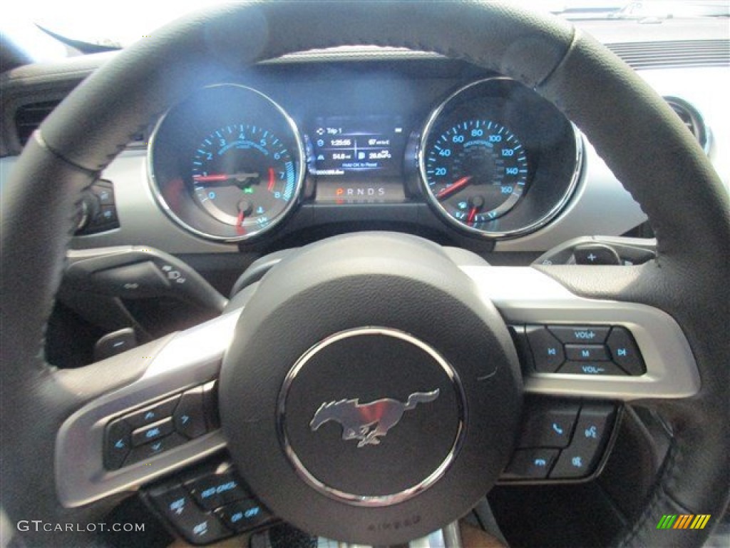 2015 Mustang EcoBoost Premium Coupe - Magnetic Metallic / Ebony photo #18