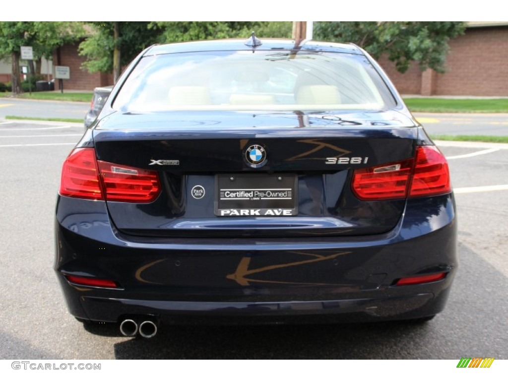 2013 3 Series 328i xDrive Sedan - Imperial Blue Metallic / Venetian Beige photo #4