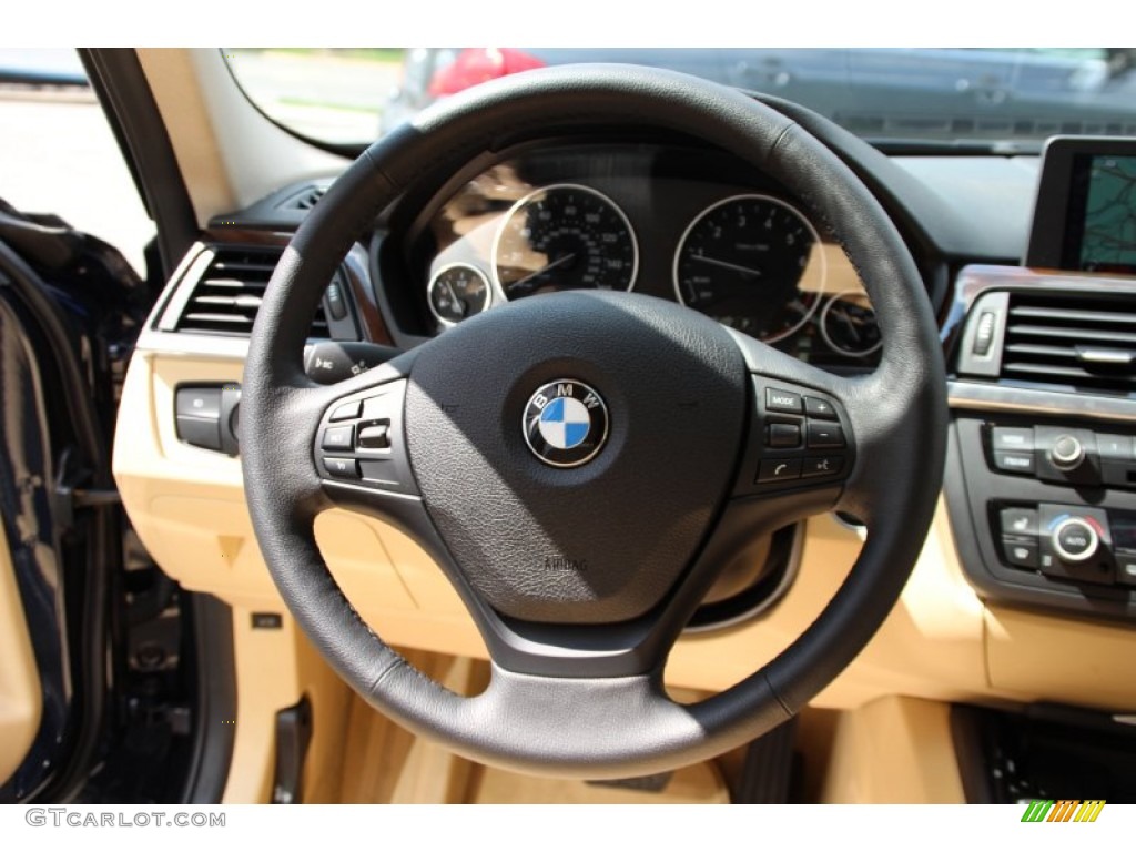 2013 3 Series 328i xDrive Sedan - Imperial Blue Metallic / Venetian Beige photo #18
