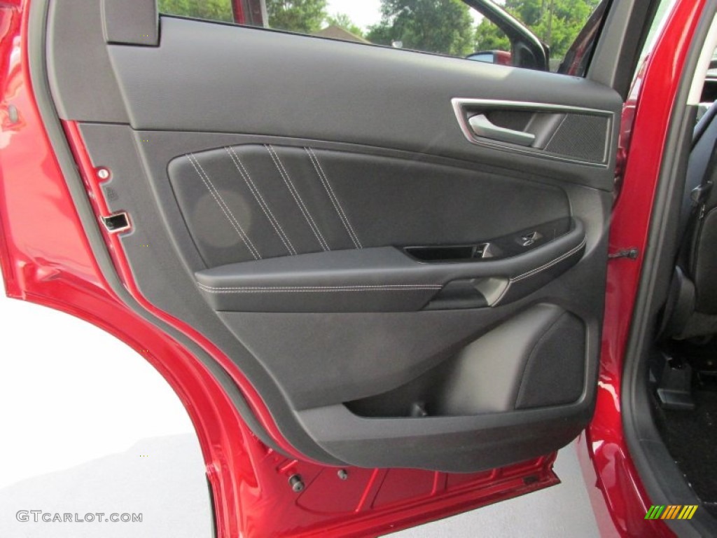 2015 Ford Edge Sport Ebony Door Panel Photo #104661688