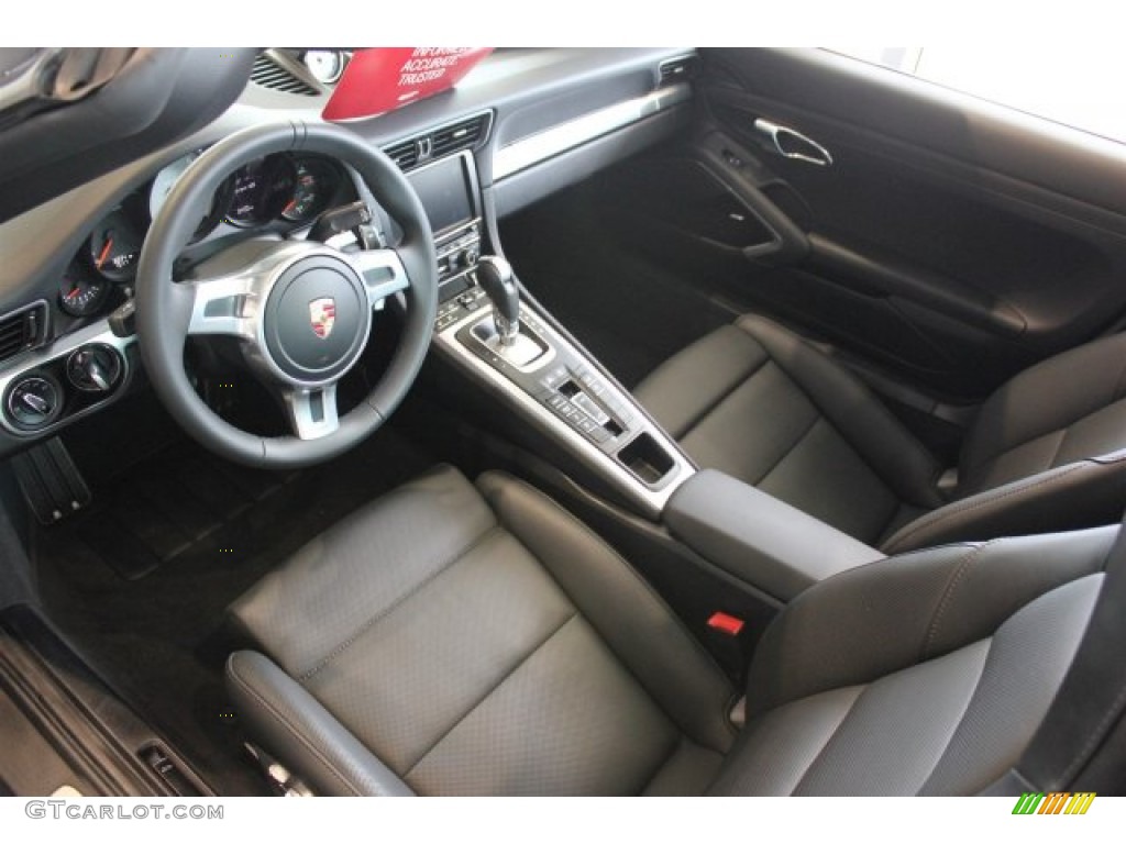 Black Interior 2015 Porsche 911 Targa 4S Photo #104663056