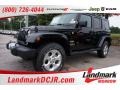 2015 Black Jeep Wrangler Unlimited Sahara 4x4  photo #1