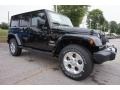 2015 Black Jeep Wrangler Unlimited Sahara 4x4  photo #4