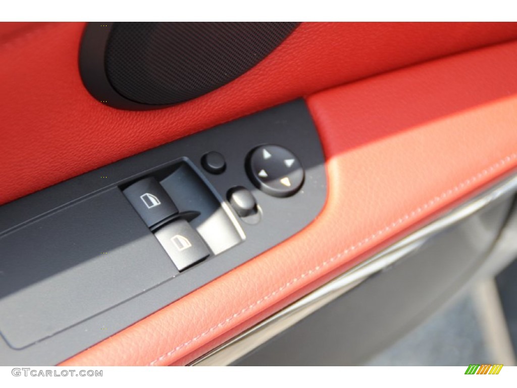 2012 3 Series 335i xDrive Coupe - Space Grey Metallic / Coral Red/Black photo #10