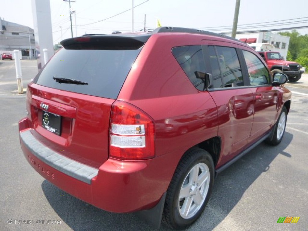 2010 Compass Sport 4x4 - Inferno Red Crystal Pearl / Dark Slate Gray/Light Pebble Beige photo #6