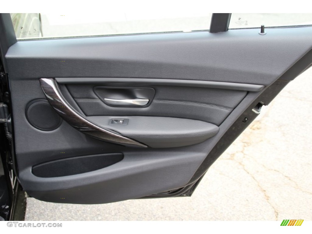 2015 BMW 3 Series 328i xDrive Sedan Black Door Panel Photo #104669470