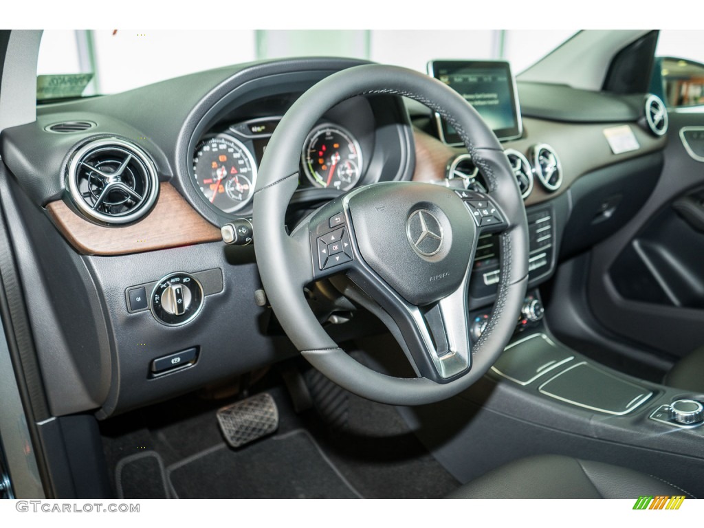 2015 Mercedes-Benz B Electric Drive Black Dashboard Photo #104671218