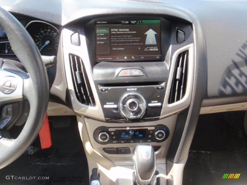 2012 Focus SEL Sedan - Frosted Glass Metallic / Stone photo #26