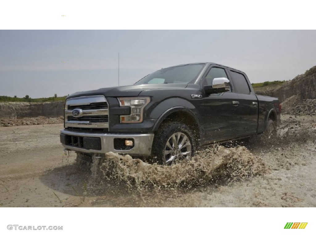 2015 F150 Lariat SuperCrew 4x4 - Caribou Metallic / Medium Light Camel photo #2