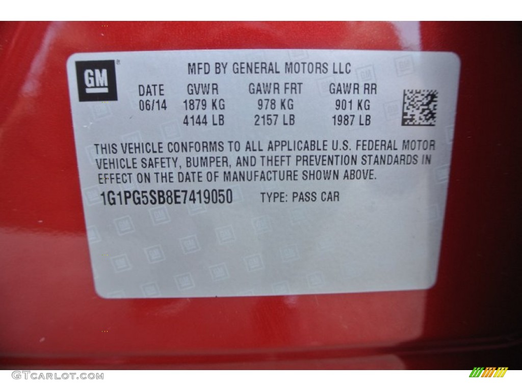 2014 Cruze LTZ - Crystal Red Tintcoat / Cocoa/Light Neutral photo #9