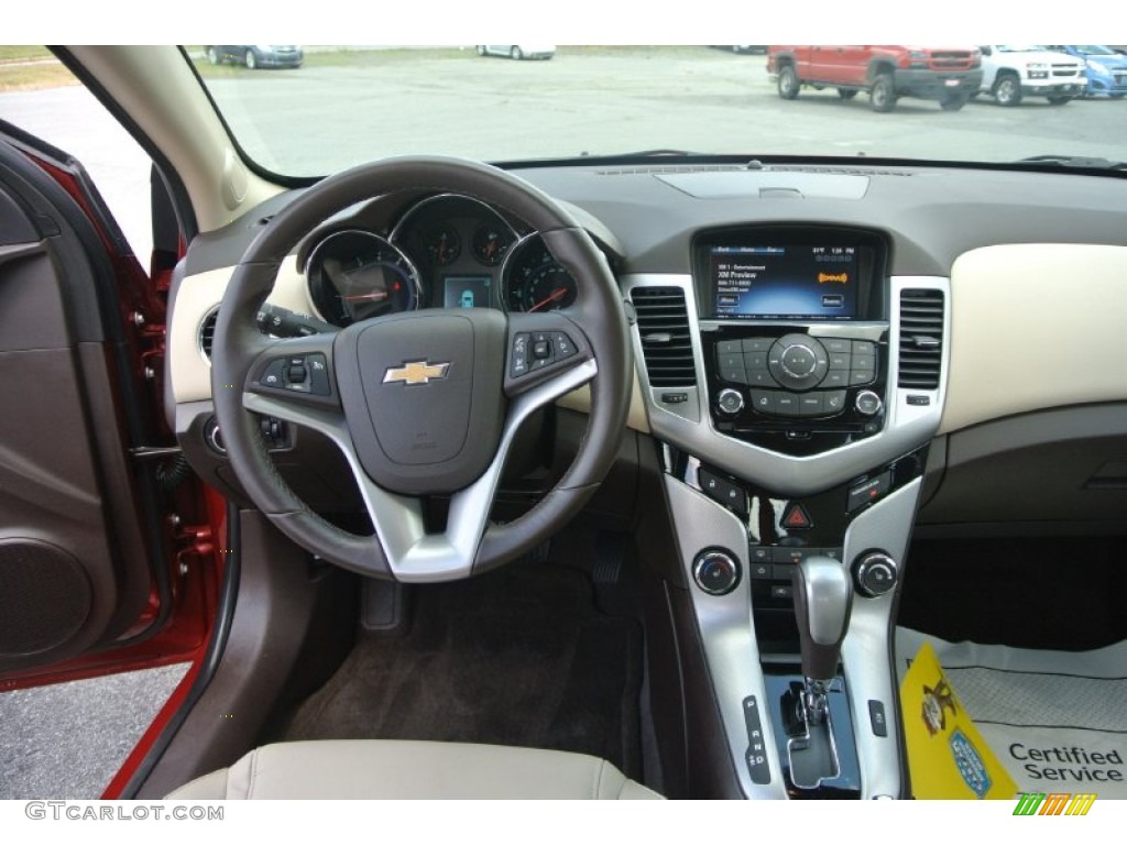 2014 Cruze LTZ - Crystal Red Tintcoat / Cocoa/Light Neutral photo #18
