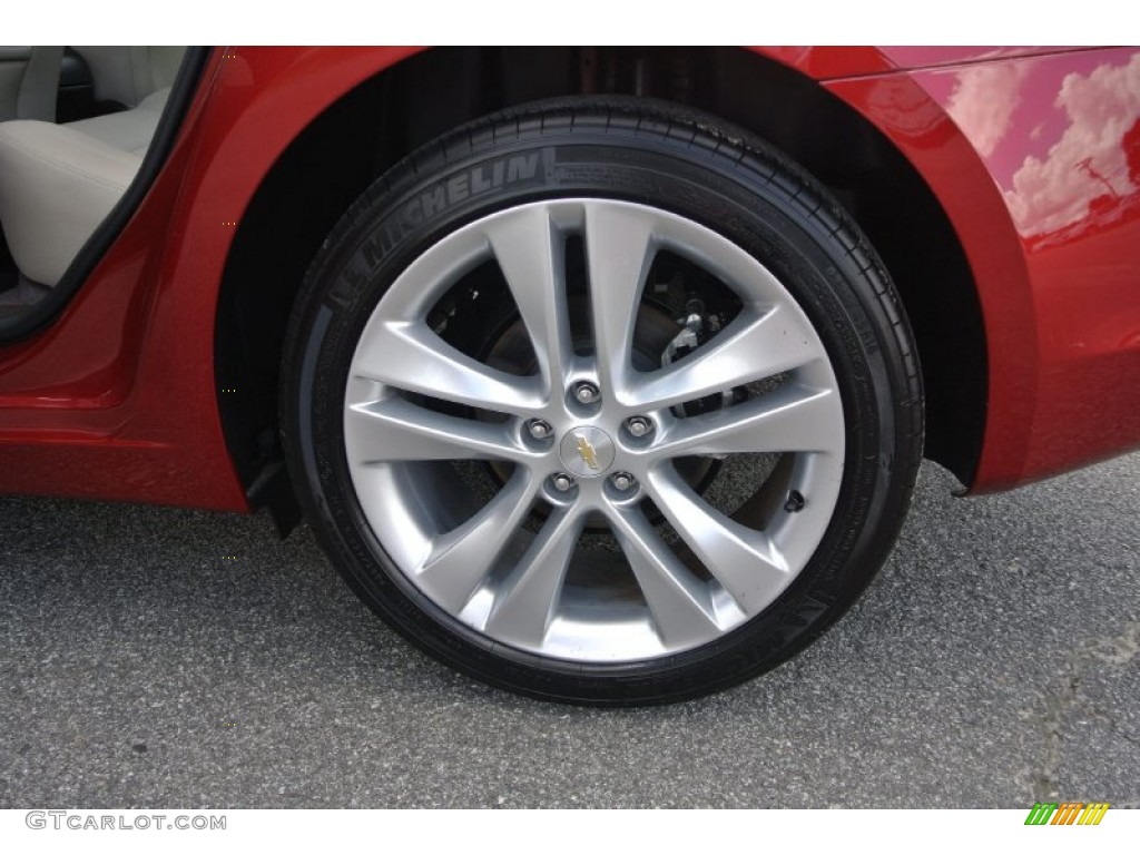 2014 Cruze LTZ - Crystal Red Tintcoat / Cocoa/Light Neutral photo #19