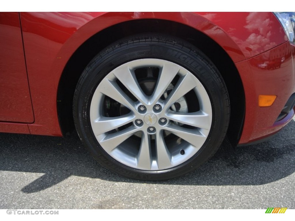 2014 Cruze LTZ - Crystal Red Tintcoat / Cocoa/Light Neutral photo #24