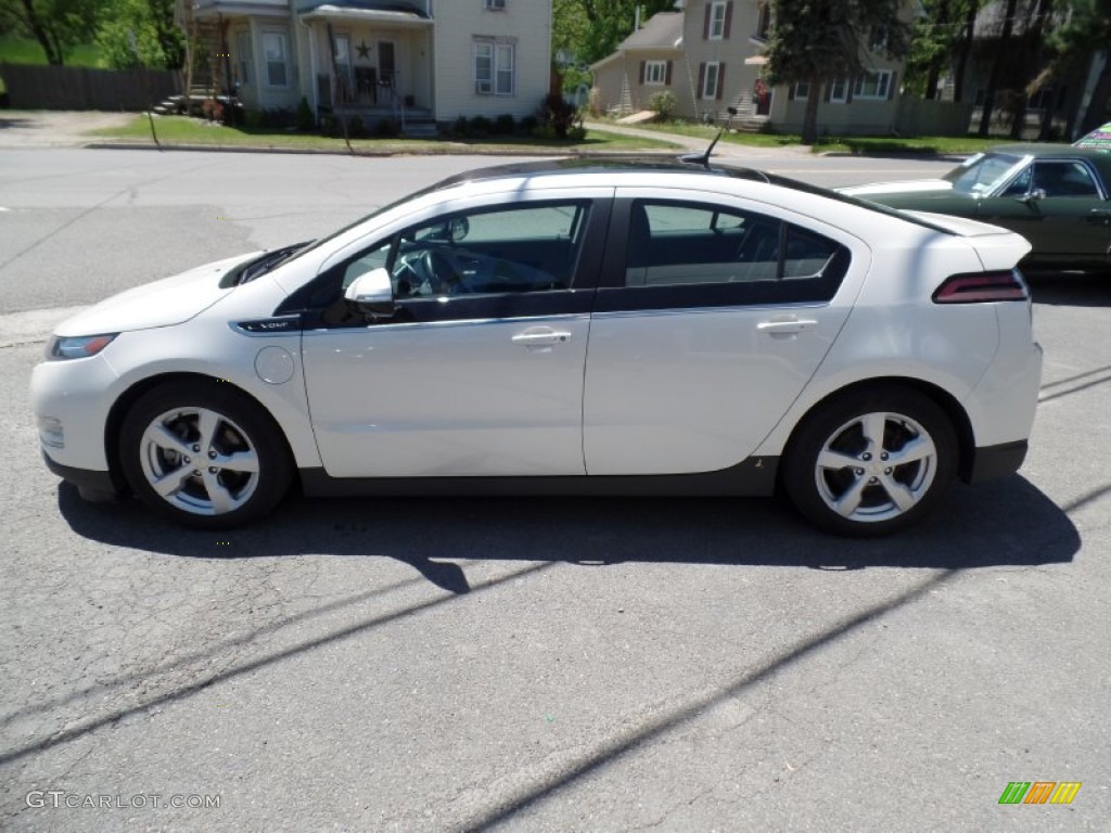 2012 Volt Hatchback - White Diamond Tricoat / Jet Black/Ceramic White Accents photo #8