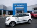 2010 Clear White Kia Soul 1.6  photo #1