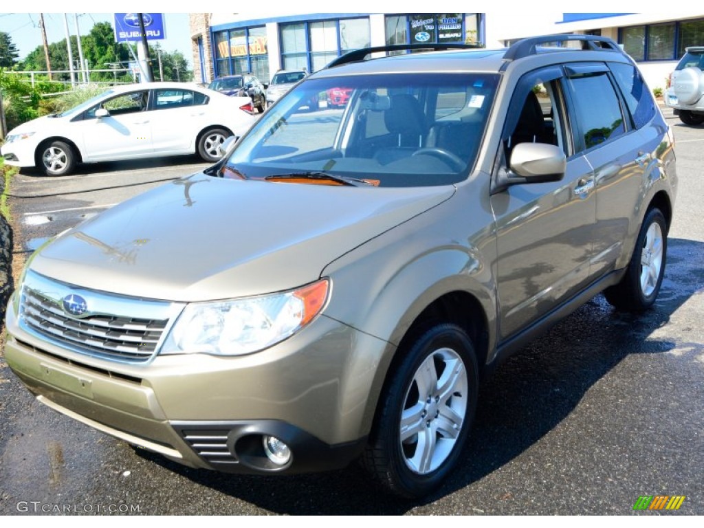 2009 Forester 2.5 X Limited - Topaz Gold Metallic / Black photo #3