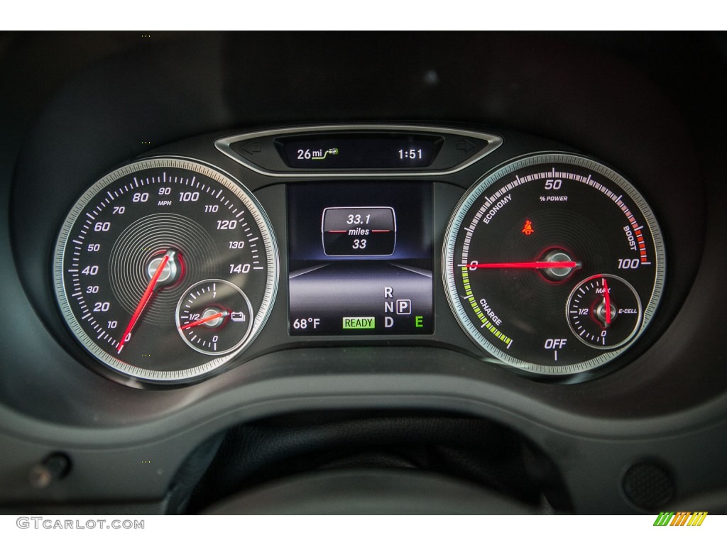 2015 Mercedes-Benz B Electric Drive Gauges Photo #104679588