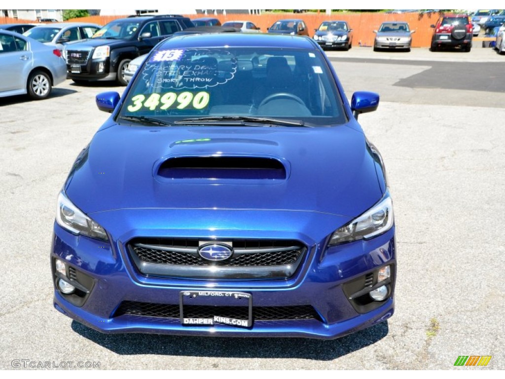 2015 WRX Limited - Galaxy Blue Pearl / Carbon Black photo #2