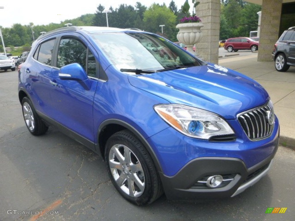 Brilliant Blue Metallic 2014 Buick Encore Leather AWD Exterior Photo #104683257