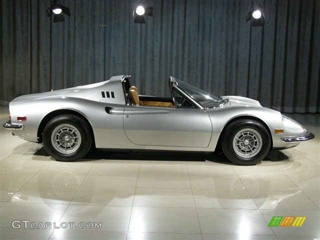 Metallic Silver 1974 Ferrari Dino 246 GTS Exterior Photo #104688
