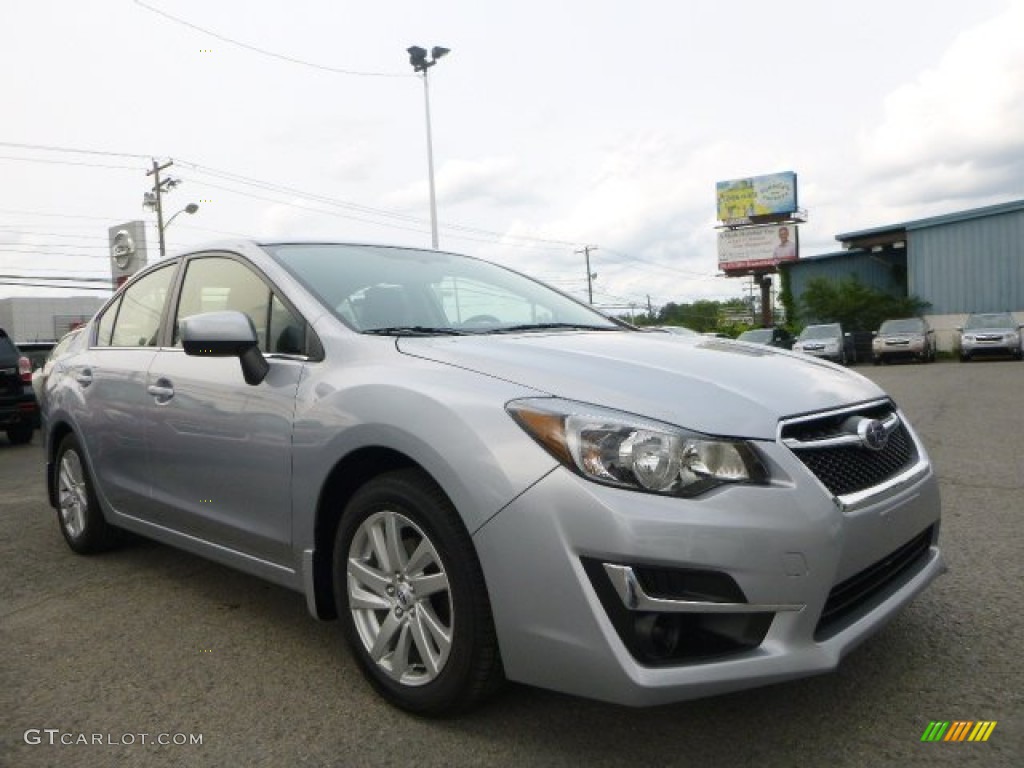 2015 Impreza 2.0i Premium 4 Door - Ice Silver Metallic / Black photo #1