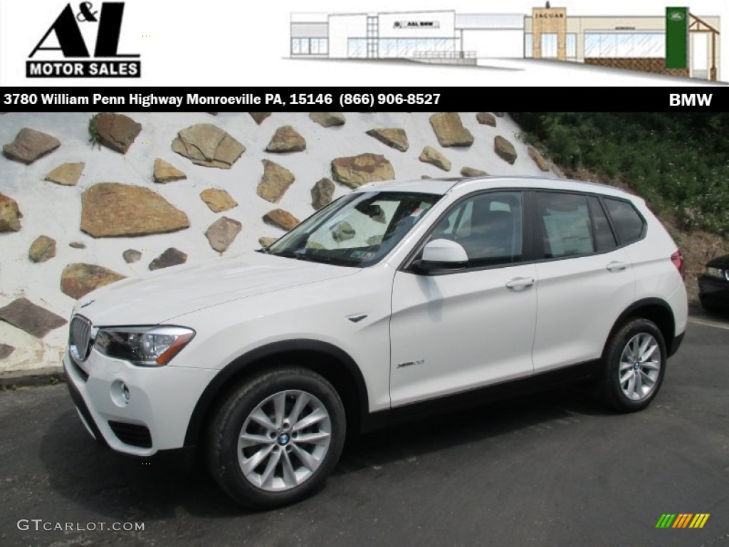 2016 X3 xDrive28i - Alpine White / Black photo #1