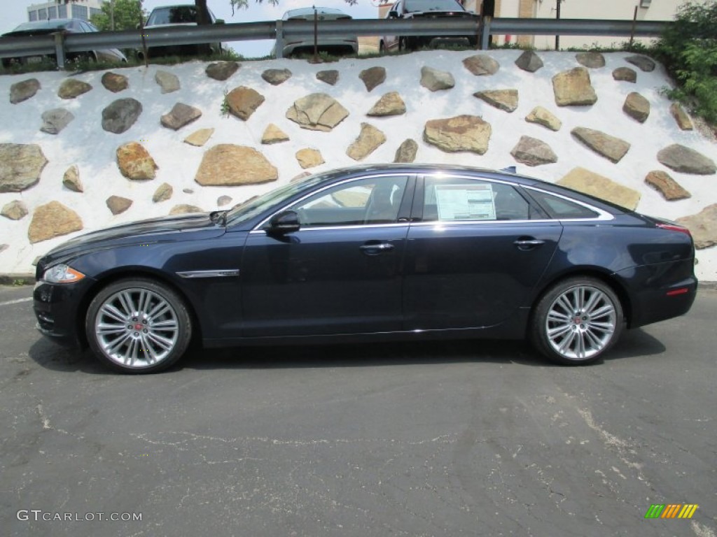 Dark Sapphire Metallic 2015 Jaguar XJ XJL Portfolio Exterior Photo #104691821