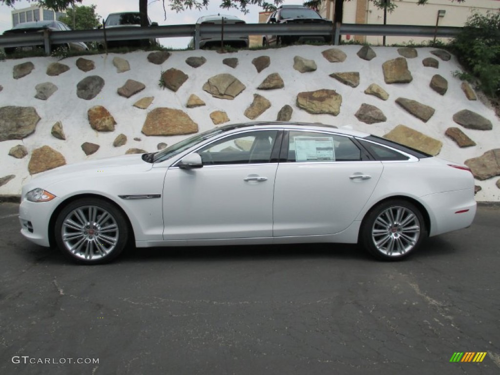 Polaris White 2015 Jaguar XJ XJL Portfolio Exterior Photo #104692263