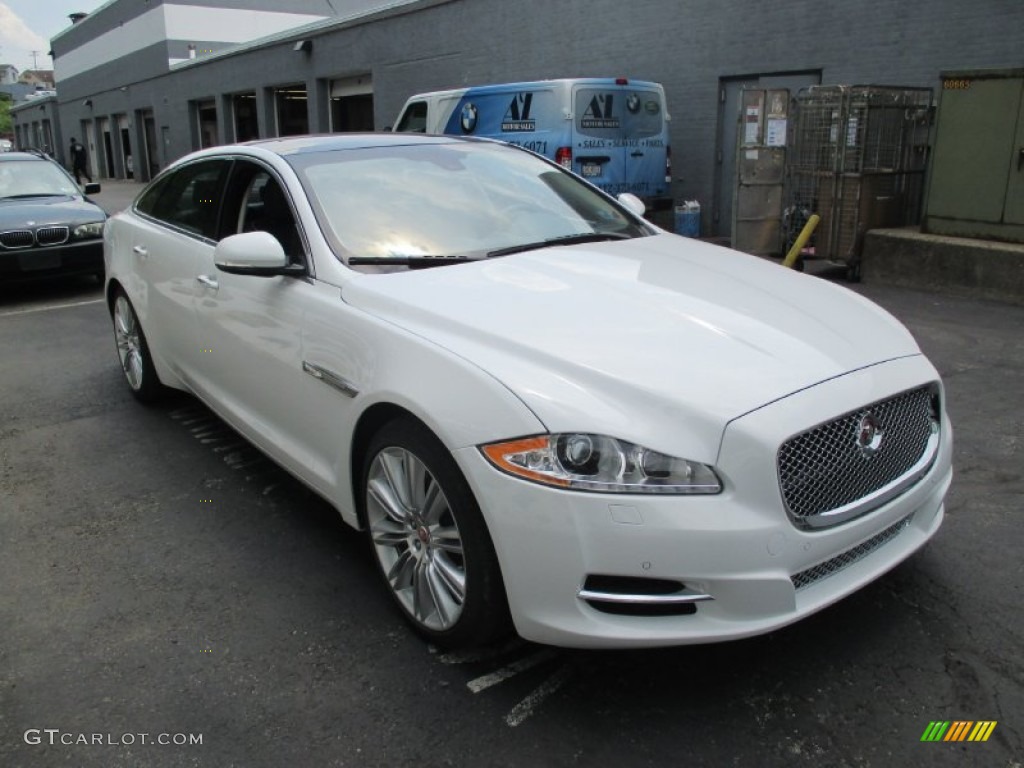 Polaris White 2015 Jaguar XJ XJL Portfolio Exterior Photo #104692311